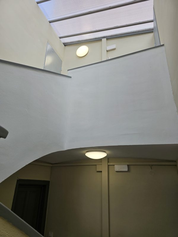 Escaleras y claraboyas